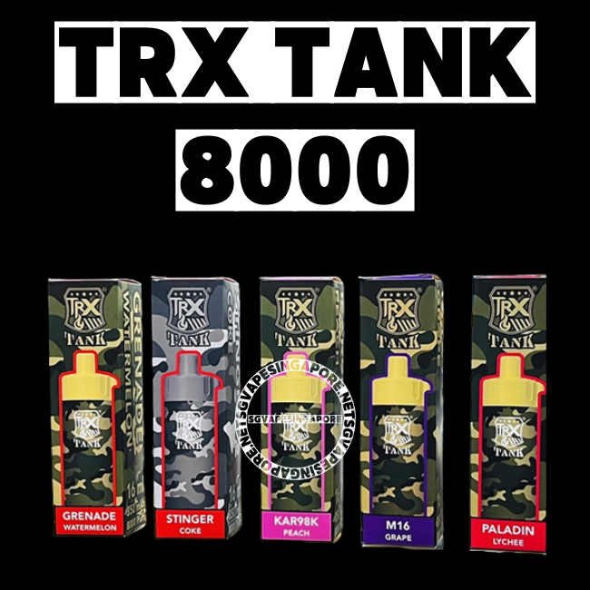 Trx Tank 8000 Disposable Pod - Sg Vape Singapore