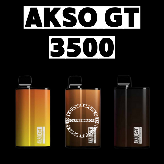 Looking to buy the Akso GT 3500 puff disposable vape in Singapore? SG Vape offers reliable delivery of popular vape products, including the Akso Igo, Akso Supa, and flavors like grape. Explore our range of SG vapes and place your order today!