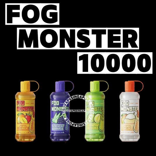 SG Vape Singapore offers the Fog Monster 10000 puff disposable vape with fast and reliable delivery. Visit our vape shop to get your hands on this popular flavor, including Redbull, and enjoy a hassle-free vaping experience.