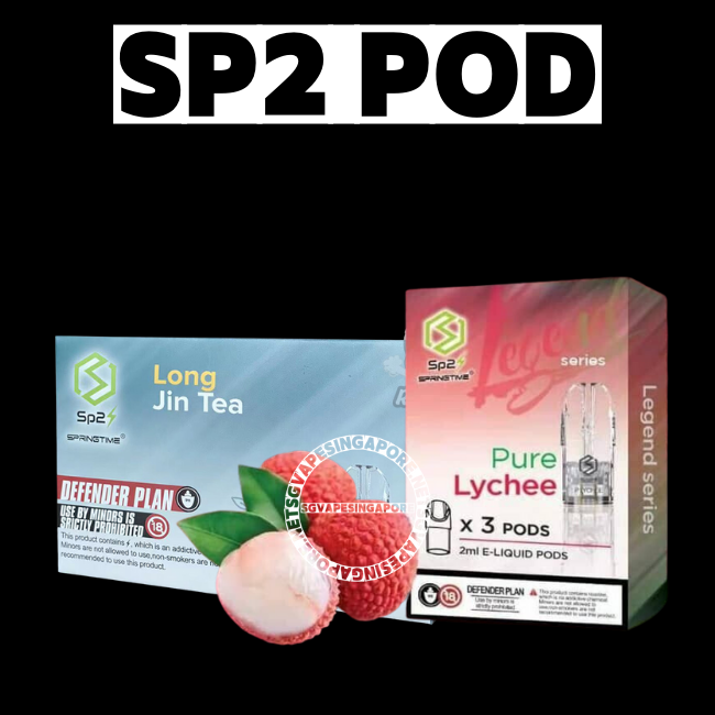 SGVapeSingapore offers delivery of the SP2 Pod, a popular vaping device in Singapore that comes in the refreshing and unique flavor of SP2 Pure Lychee. Order online and enjoy the convenience of getting your vaping products delivered to you in SG.