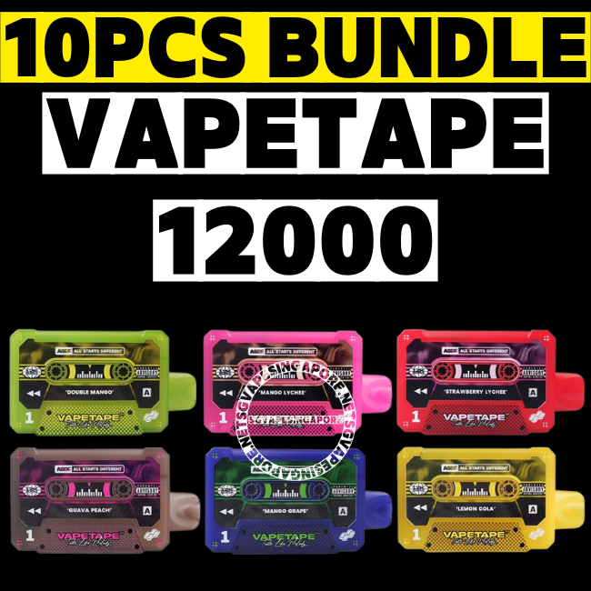 Vapetape 12000 Disposable Bundle - Sg Vape Singapore