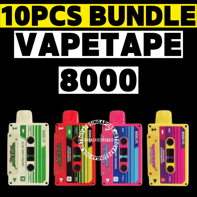 Vapetape 8000 Disposable Bundle - Sg Vape Singapore