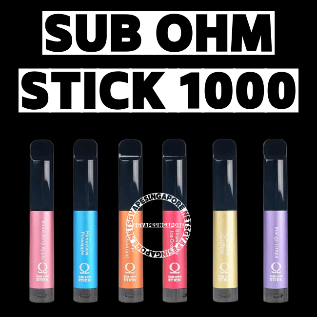 Sub Ohm Stick 1000 Disposable Pod - Sg Vape Singapore