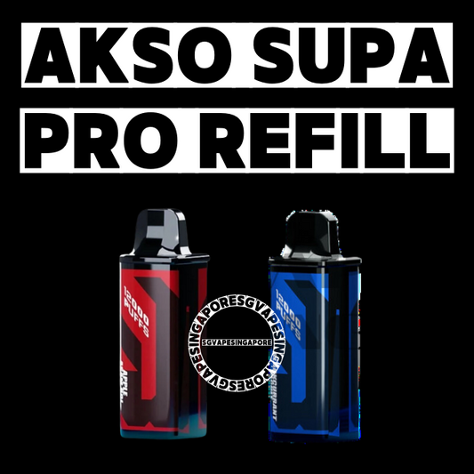 akso supa pro 12000 refill cartridge-sg vape singapore