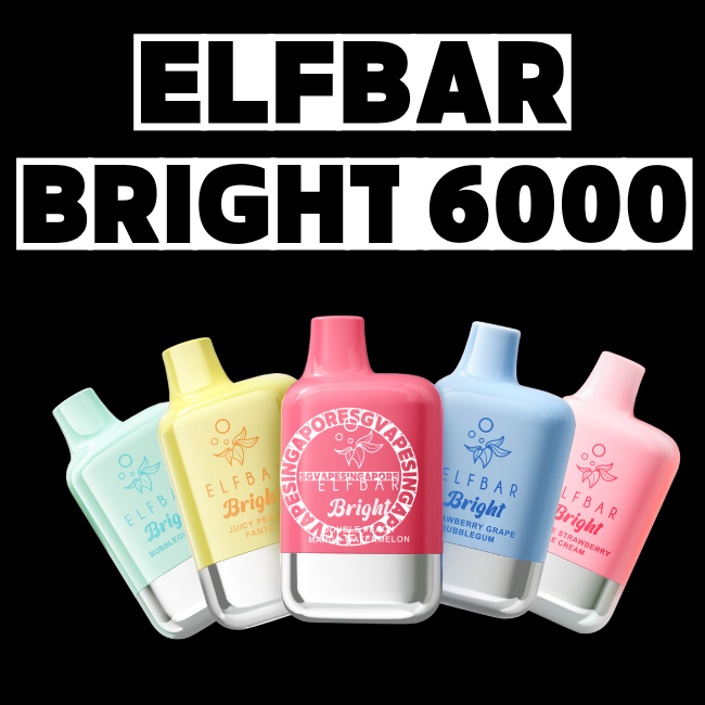 ELFBAR Bright 6000 Disposable Pod -Sg Vape Singapore