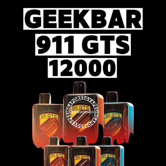 GEEKBAR x 911 GTS 12000 Disposable Pod - Sg Vape Singapore