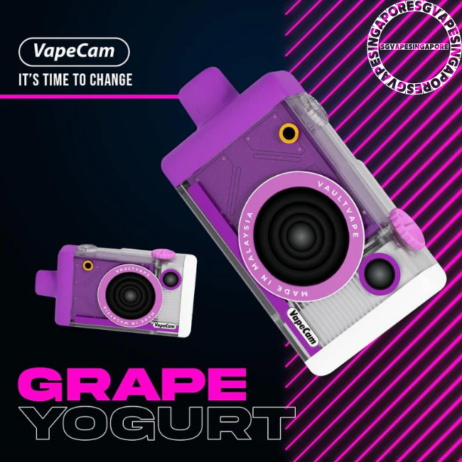 Grape Yogurt Vape Cam Refill Cartridge - Sg Vape Singapore