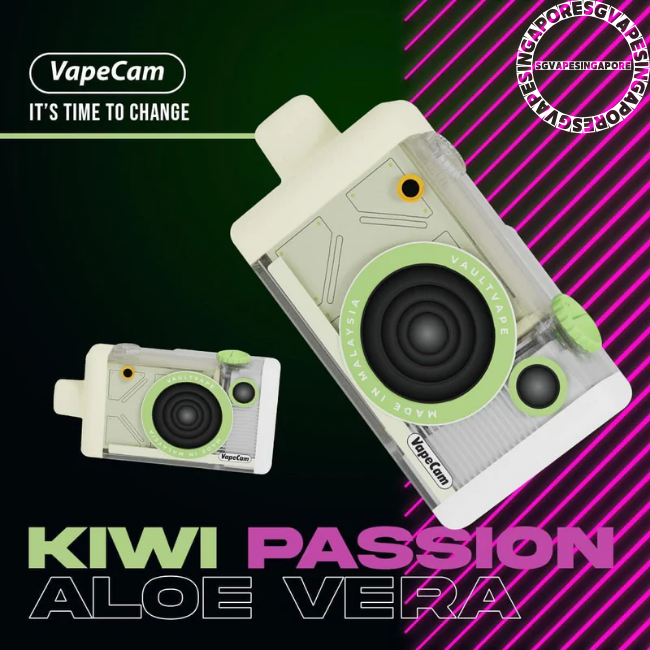 Kiwi Passoin Aloe Vera Vape Cam Refill Cartridge - Sg Vape Singapore