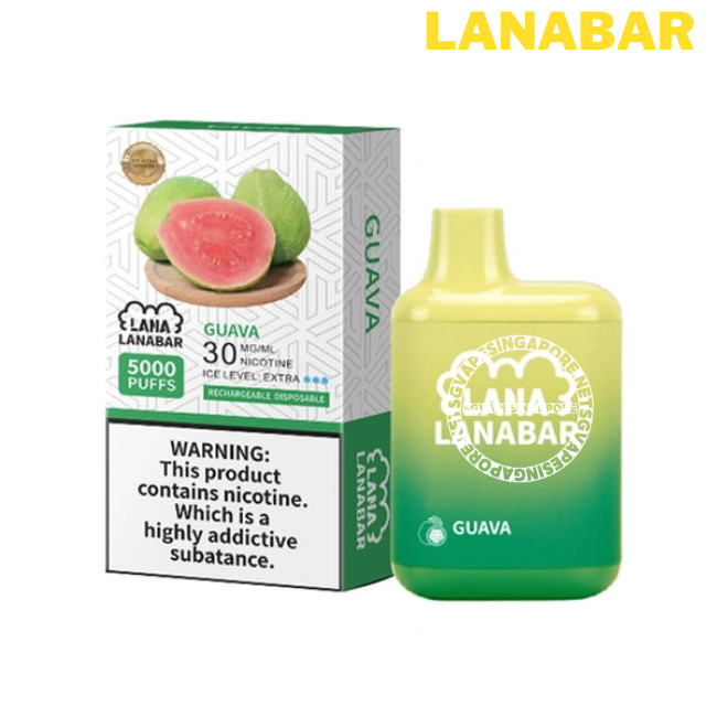 The Lanabar 5000 (Lana bar disposable) is a popular vaping device offered by SG Vape Singapore. This article provides information on delivery options and highlights the tie guan yin and guava flavor available.