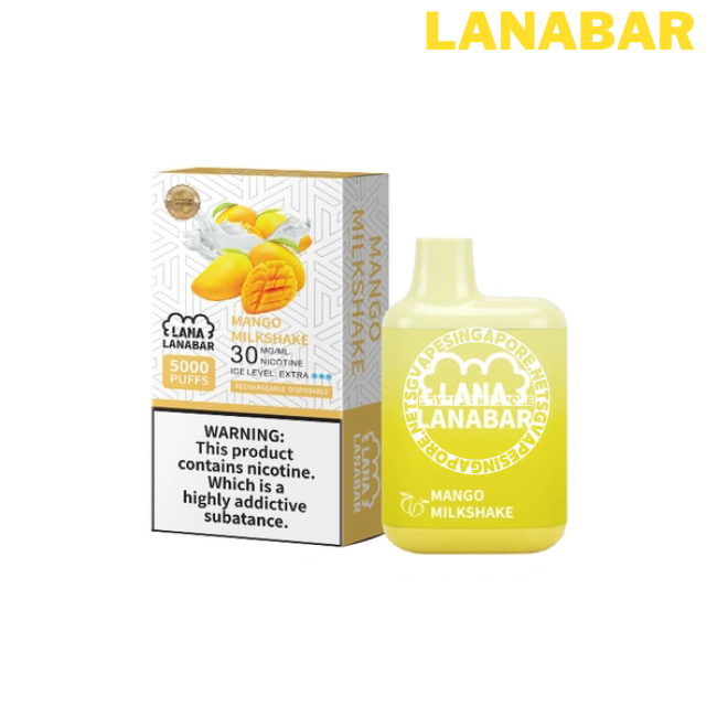 Lanabar 5000, also known as Lana bar disposable, is a popular vaping device in Singapore offered by SGvapeSingapore. This page provides information on the Lanapen 2000, delivery options, and the tie guan yin and mango milkshake flavor.