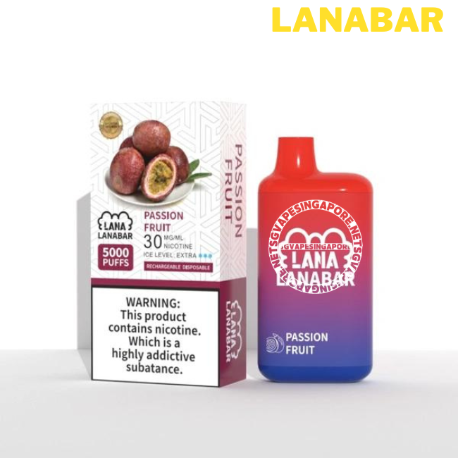 The Lanabar 5000 is a disposable vaping device known for its convenience and ease of use. Available in Singapore through SGVapeSingapore, enjoy fast and reliable delivery services. This device is perfect for enjoying the popular Tie Guan Yin and passion flavor.