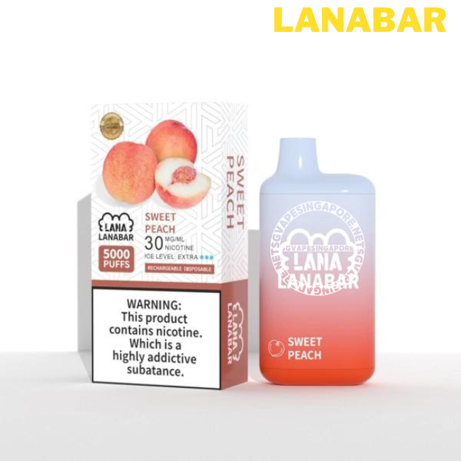 Discover the Lanabar 5000, an innovative disposable vape device, available in Singapore through SGVapeSingapore. Enjoy fast and reliable delivery, and experience the unique flavor of Tie Guan Yin and peach with the Lanabar 5000.