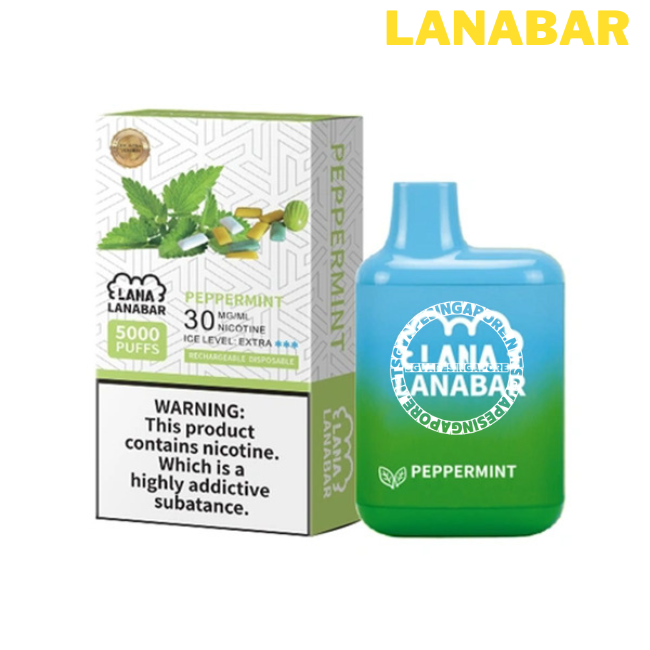 Lanabar 5000 is a disposable vape device offered by SG Vape Singapore. Get fast and convenient delivery of this product, which includes the popular flavor "Tie Guan Yin and peppermint". Explore the features and benefits of Lanabar 5000 and order yours today.