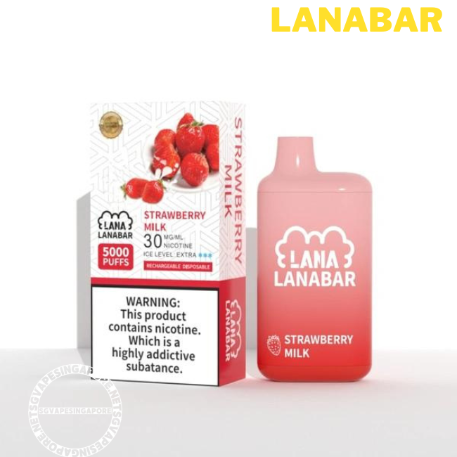 The Lanabar 5000 is a popular disposable vape device available in Singapore through SGVape Singapore. Enjoy the convenience of online ordering and delivery while exploring the unique flavor profiles, such as Tie Guan Yin and strawberry milk, offered by this disposable vape.