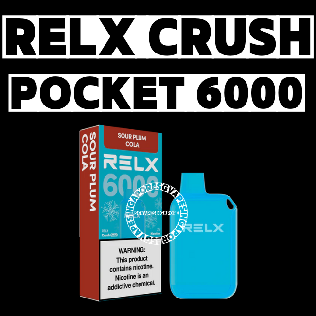 RELX Crush Pocket 6000 Disposable Pod - Sg Vape Singapore