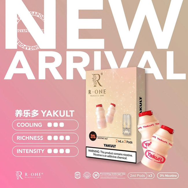 R-One is a popular vape brand in Singapore known for its high-quality and innovative R-One Pods. Get your hands on these pods and explore a wide range of flavors, including the refreshing yakult and lychee. Enjoy the convenience of delivery in Singapore with SGVapeSingapore, your one-stop vape shop.