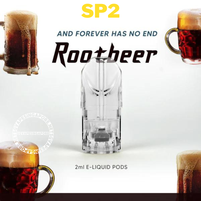 SP2 Pod is a popular vape device in Singapore known for its pure lychee and rootbeer flavor. Get fast and reliable delivery of SGvapeSingapore's SP2 Pods in SG. Explore the range now!